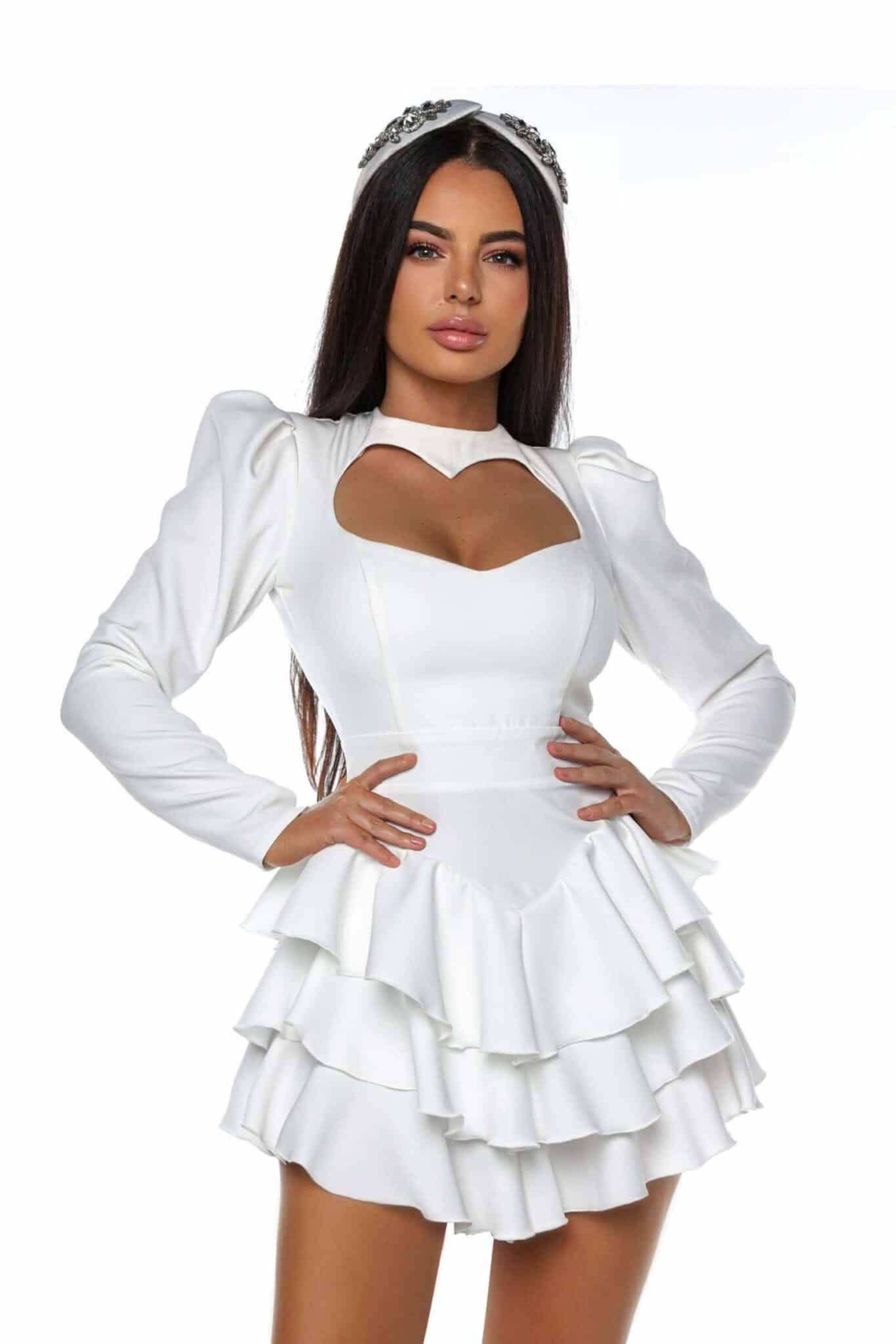 Rochie cu inima si volane