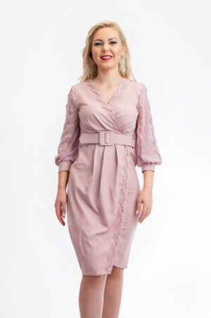 Rochie Dama Mira Roz Deschis