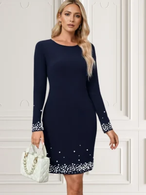 Rochie Olinda Bleumarin
