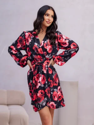 Rochie scurta cu imprimeu floral...