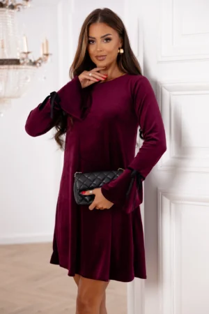 Rochie scurta visinie din catife...