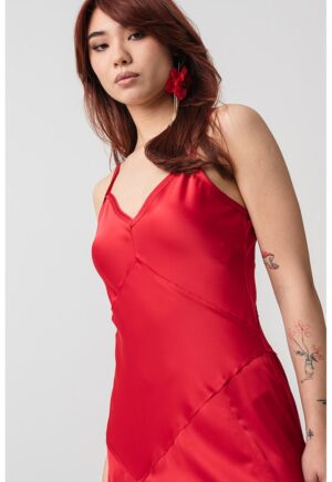 Rochie midi cu croiala in A