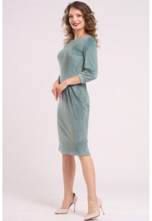 Rochie uni cu maneci lungi