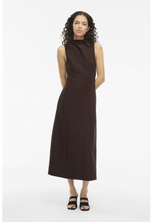 Rochie fara maneci cu croiala in A