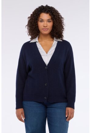 Rochie-pulover cu croiala lejera si guler inalt