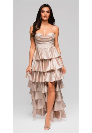 Rochie de bal maxi  LA-OM-DLR202 - Auriu