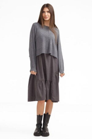 Rochie catifelata suprapusa