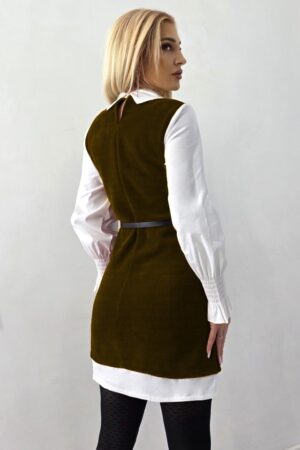 croi scurt cu paiete si curea asortata