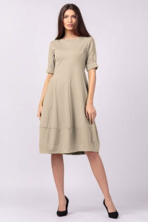 Rochie lalea cambrata din vascoza elastica