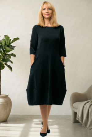 Rochie lalea cambrata neagra