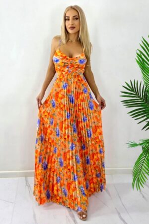 Rochie lunga plisata NYSA