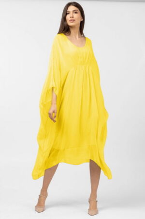 Rochie galben intens in colturi