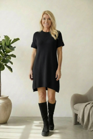 Rochie scurta A-line tricotata