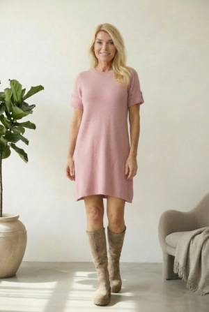 Rochie scurta A-line tricotata