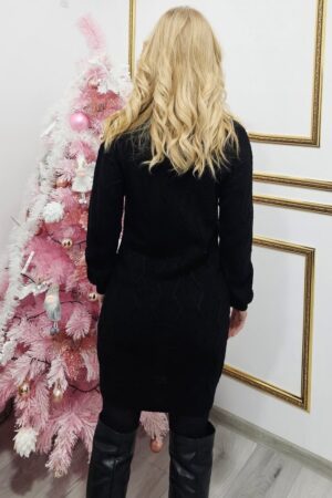 tricot cu imprimeu fagure in relief