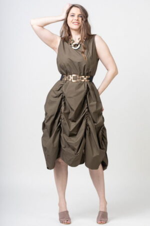 Rochie spectaculoasa kaki