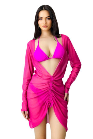 costum de baie doua piese si rochie de plaja