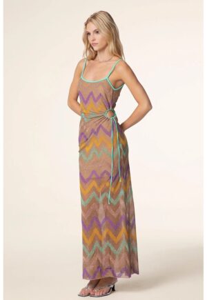 Rochie de plajă transparentă cu spatele gol -  Multicolor