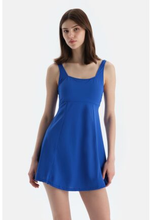 Rochie mini de plaja - Albastru royal