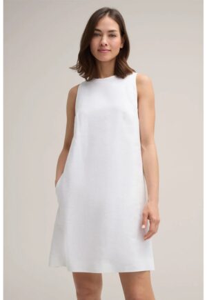 Rochie mini - fără mâneci - Alb