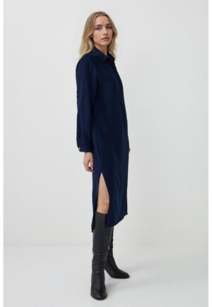 Rochie midi lejera - Bleumarin