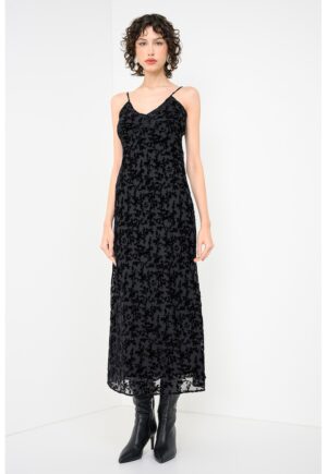 Rochie cu decolteu in V Coccole - Negru