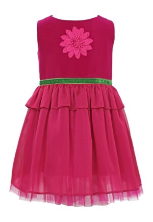 Rochie cu detaliu floral Alivia - Fucsia