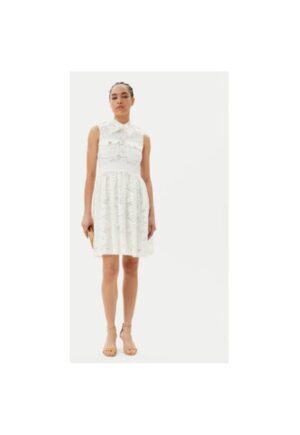 Rochie dama  ACAB000749 - Bumbac/Poliamida - Alb