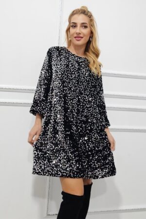 Rochie evazata scurta Tamina