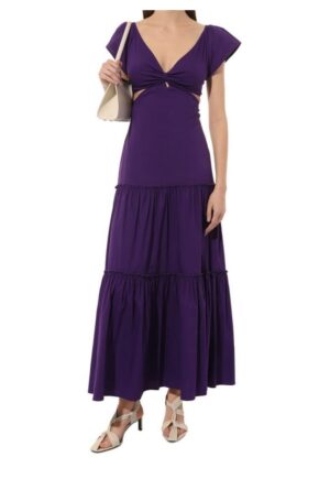 Rochie cocktail  pentru femei - mov - maxi -