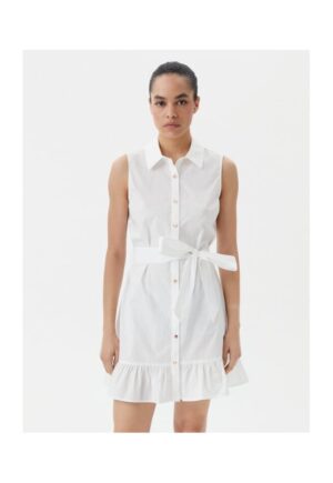 Camasa stil rochie dama  511BD15020 - Bumbac - Alb - Alb