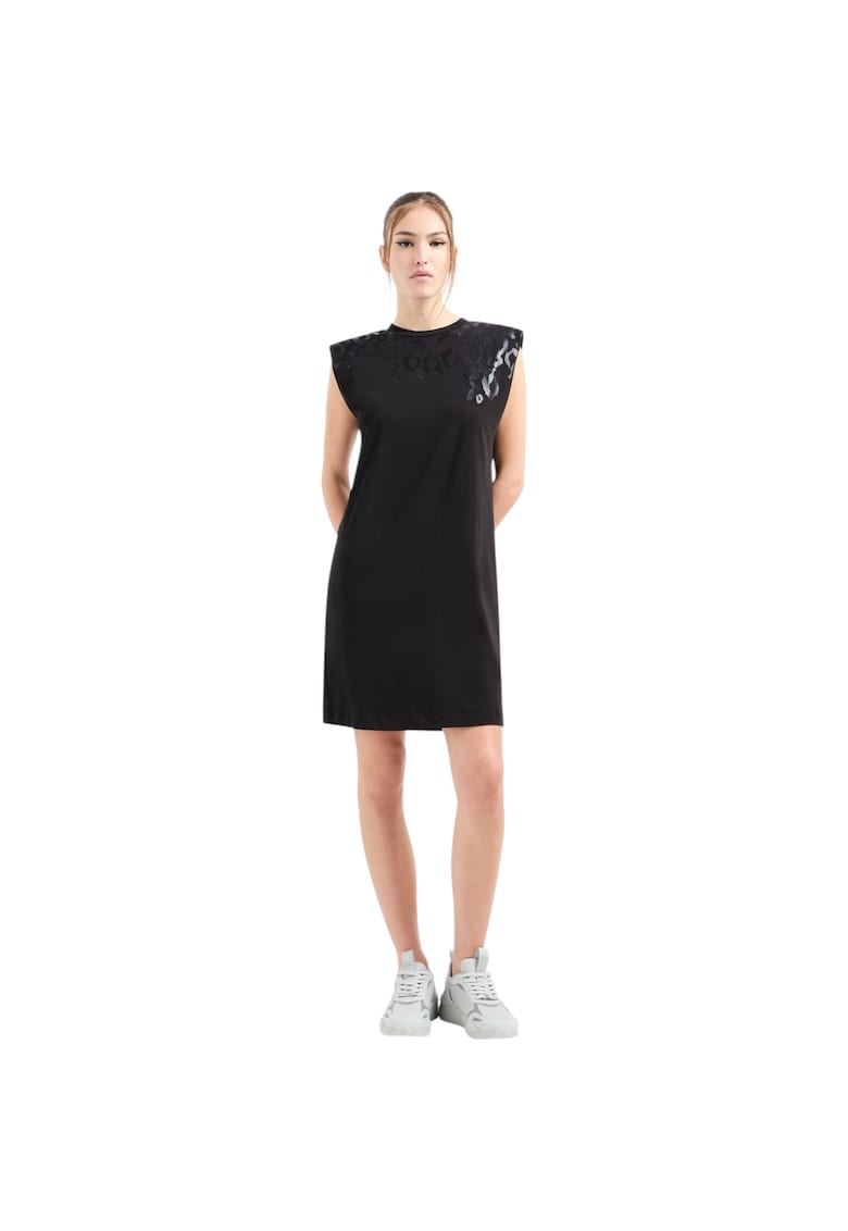 Rochie EA7 Train Graphic Stretch 40696 - Negru