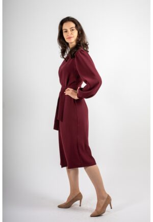 Rochie midi evazata Sonja - Visiniu