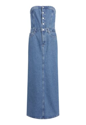 Rochie maxi de denim - Albastru