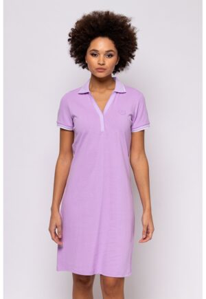 Rochie polo din pique Viola - Lila