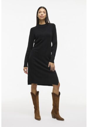 Rochie midi tricotata - Negru