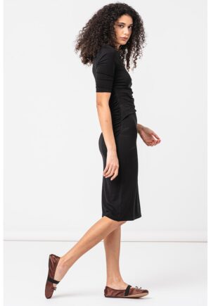 Rochie bodycon midi - Negru