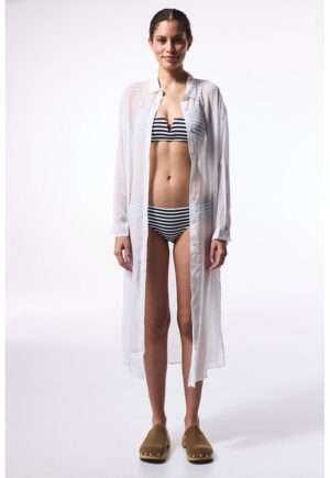 Rochie-camasa semitransparenta - Alb