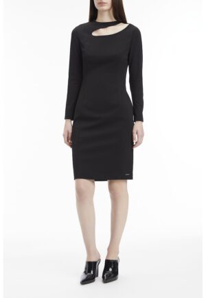 Rochie scurta cu decupaj - Negru