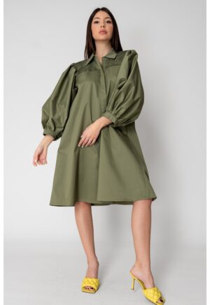 Rochie larga Kaki 15533 - Kaki