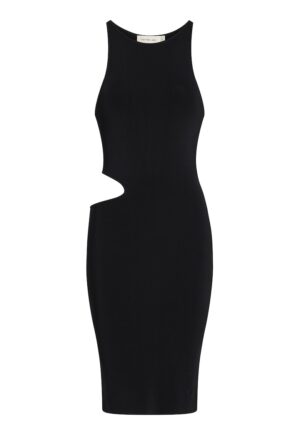 Rochie bodycon cu decupaj - Negru
