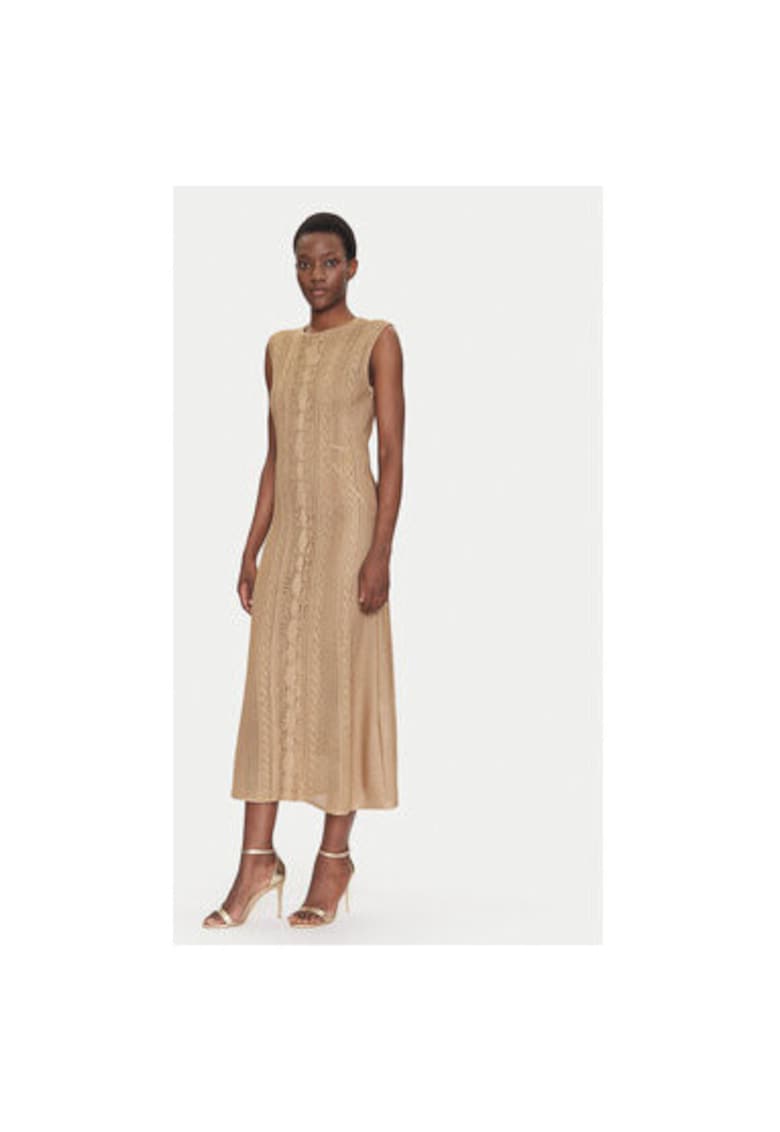 Rochie dama 58675 CANAPE - Viscoza/Poliester - Bej - Bej