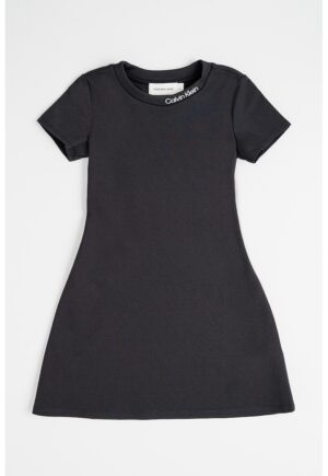 Rochie scurta cu maneci scurte - Negru