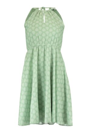 Rochie halter evazata - Verde fistic