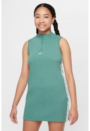 Rochie mini cu fenta cu fermoar - Verde aquamarin