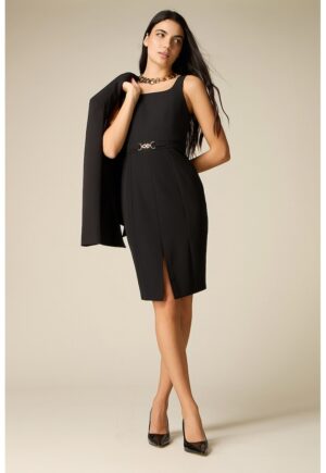 Rochie cambrata scurta - Negru