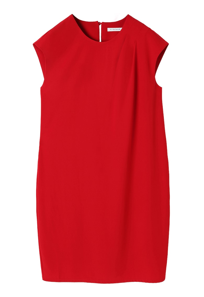 Rochie mini dreapta - Rosu vermillion
