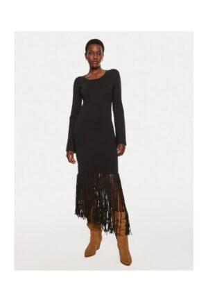Rochie dama -  304135361 - Viscoza/Poliamida - Negru - Negru