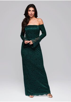 Rochie de bal maxi  LA-OM-DLR243 - Verde inchis