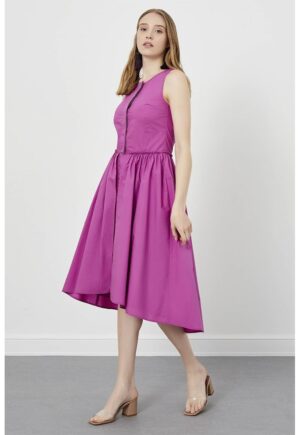 Rochie evazata fara maneci - Violet